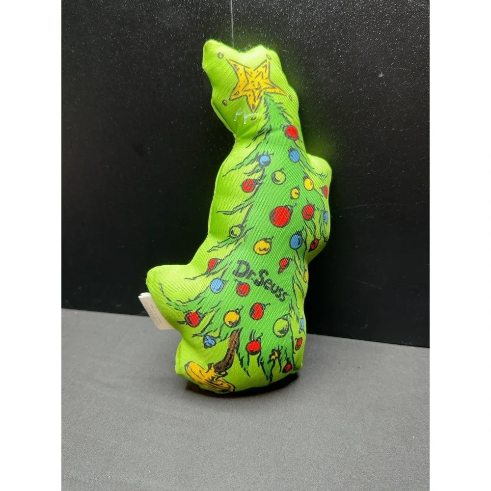 Dr Seuss The Grinch Christmas Tree Squeaky Dog Toy Green 2024 Pet Toy